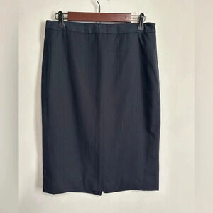 Jones New York Women's Navy Pinstripe Pencil Skirt Women's Size 14 Career Office